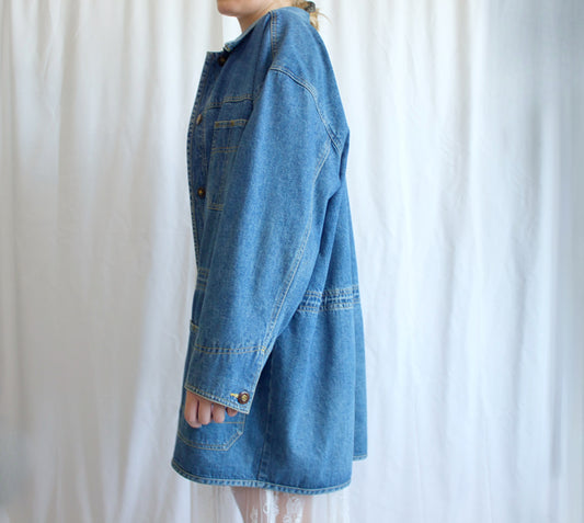 90's Denim Anorak Jacket