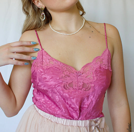 Silky Floral Lace Cami