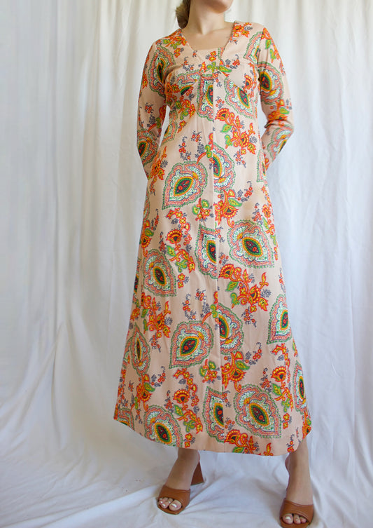 1970's Floral Maxi