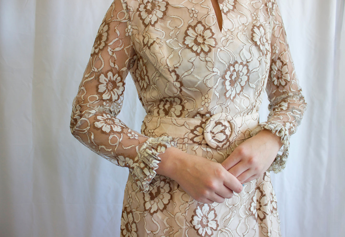 1950's Formal Lace Maxi